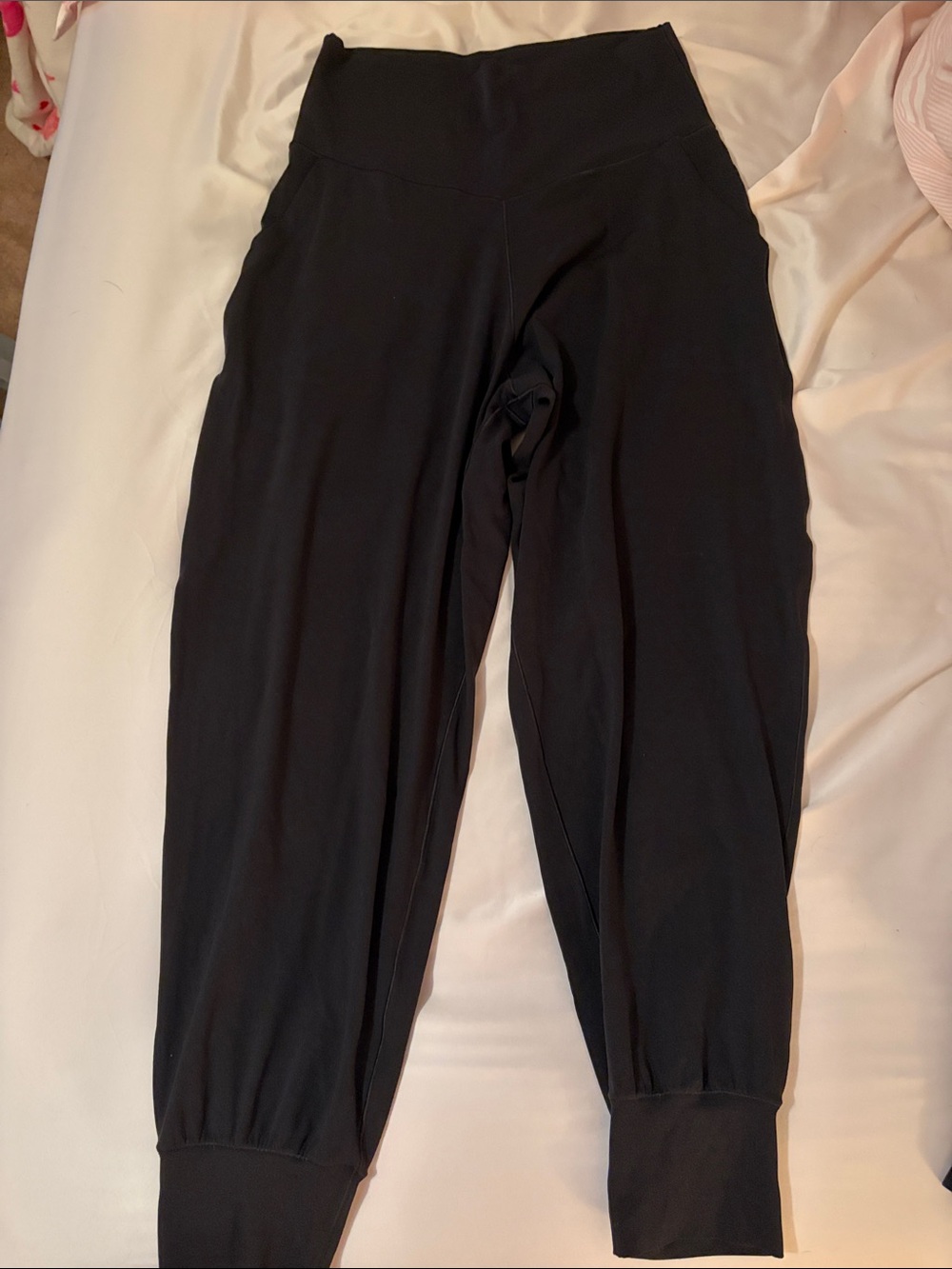 aerie Black High-Waist Track Joggers